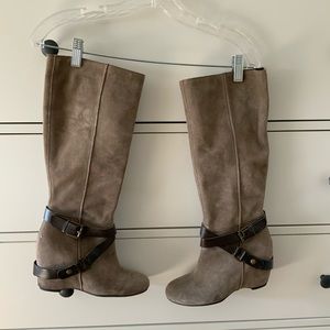 Franco Sarto sued boots in size 7. Excellent condition